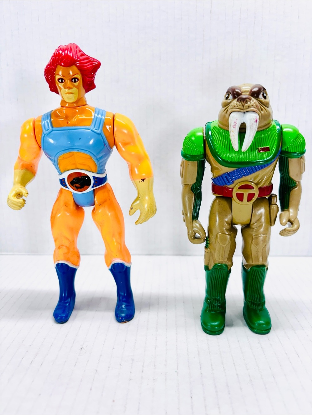 Thundercats 1985 LJN Lion-O & Tuska Warrior Vintage Action Figure 7" Arm Works!